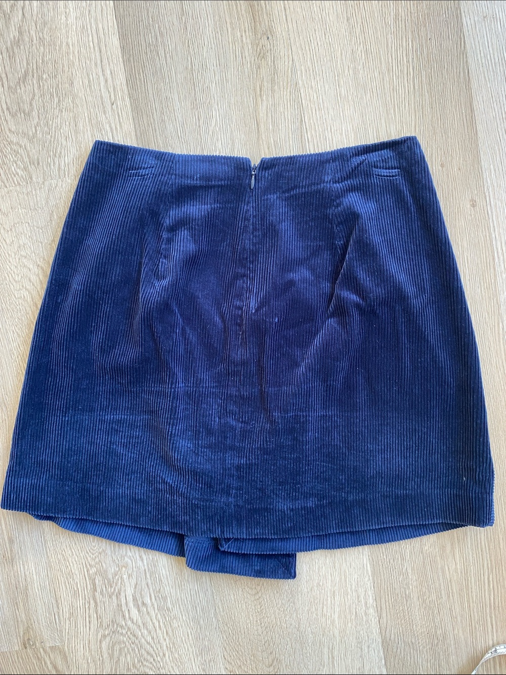 Club Monaco Navy Blue Corduroy Wrap Skort Mini Skirt Size 4 - Picture 6 of 10